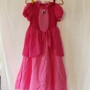 Princess Peach (8) Child Cosplay Costume Dress